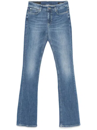 Dondup Flared Blue Jeans With Classic Five-pocket Design