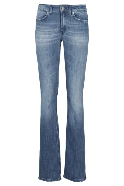 Dondup Flared Denim Jeans In Blue