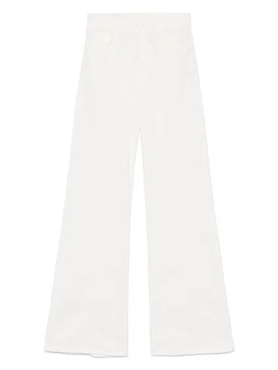 DONDUP FLARED JEANS IN WHITE DENIM