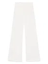 Dondup Flared Jeans In White Denim
