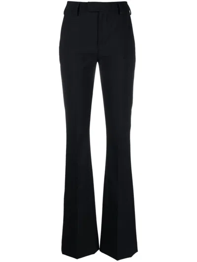 Dondup Flared-leg High-waist Trousers In Blue