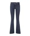 Dondup Flared Stretch Jeans In Blue