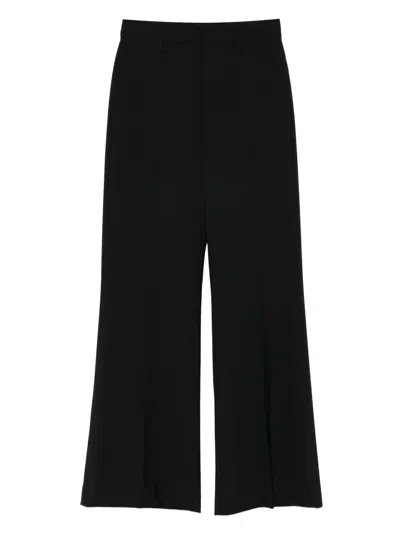 Dondup Flared Trousers In Black
