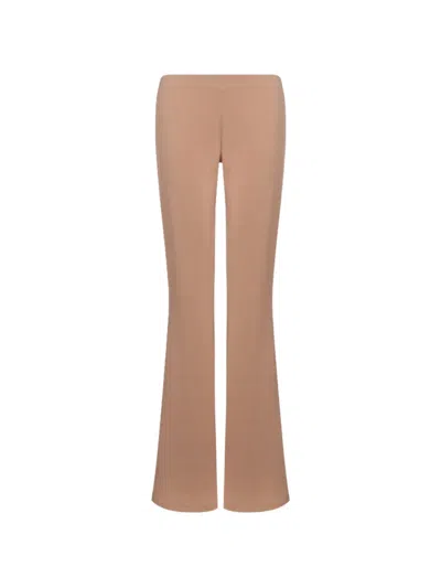 Dondup Flared Trousers In Brown