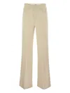 Dondup Flared Trousers In Neutral