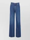 Dondup Flared Trousers With Pockets And Belt Loops