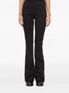 Dondup Flared-leg Trousers In Black