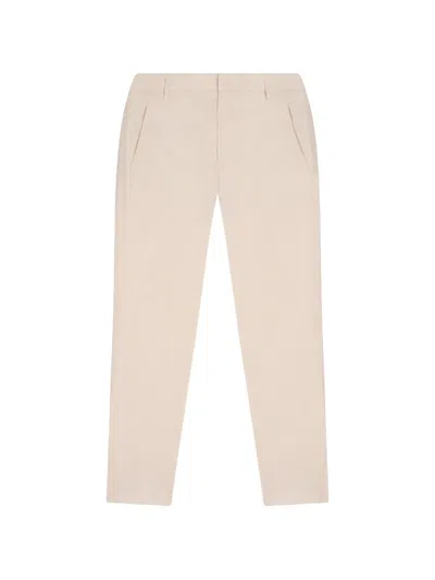 Dondup Flat Trousers In Neutral