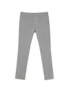 Dondup Flat-front Trousers In Gray