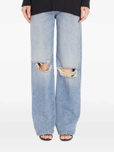 Dondup Pantalone In Denim Francine In Blue
