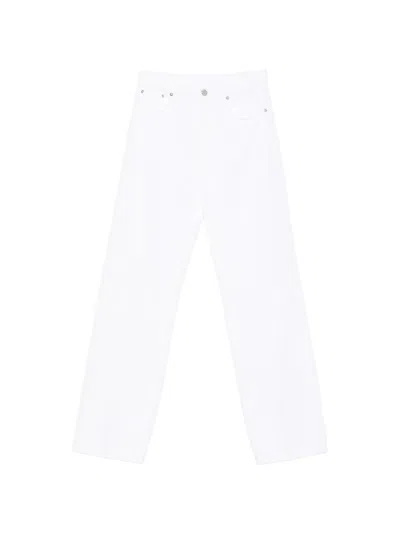 Dondup Francine Wide-leg Jeans In White