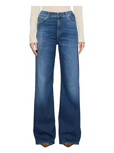 Pre-owned Dondup Frau Jeans Mit Weitem Bein Denim 18250 In Blau