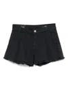 Dondup Frayed-brim Shorts In Blue