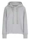 Dondup Casual Gray Hoodie With Drawstring And Ribbed Cuffs In Gray