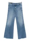 Dondup Frayed-hem Jeans In Blue