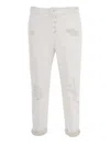 DONDUP FRAYED WHITE JEANS