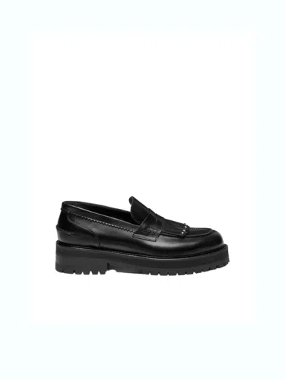 DONDUP FRINGED STUDDED MOCCASINS