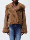 Dondup Fur Coat  Woman Color Brown In Brown