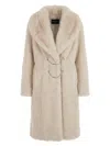 Dondup Fur Coat In White