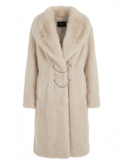 Dondup Fur Coat In White