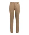 Dondup Gabardine Casual Trousers In Nude