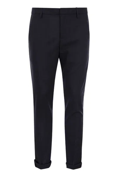DONDUP DONDUP GAUBERT - FRESH WOOL TROUSERS
