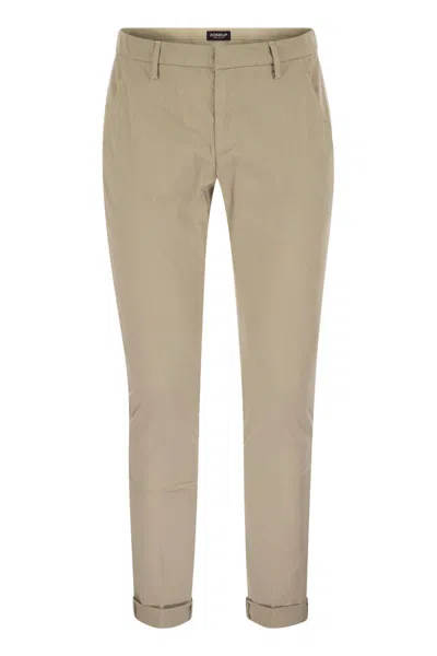 DONDUP DONDUP GAUBERT - SLIM-FIT GABARDINE TROUSERS