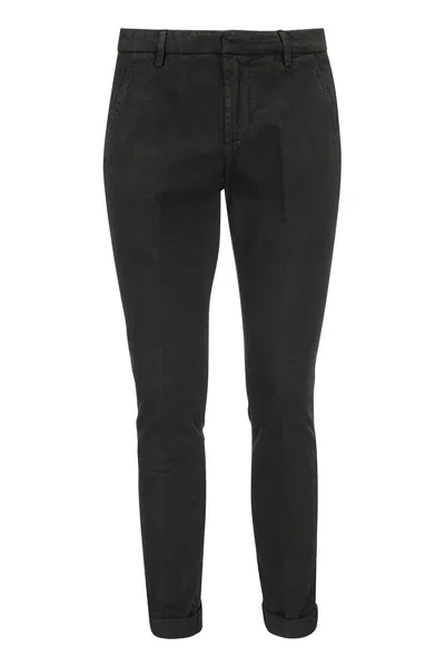 DONDUP DONDUP GAUBERT - SLIM-FIT GABARDINE TROUSERS
