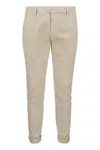 Dondup Gaubert Slim Fit Gabardine Trousers In Beige
