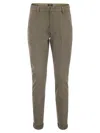 Dondup Men's Gaubert - Slim-fit Gabardine Trousers In Beige