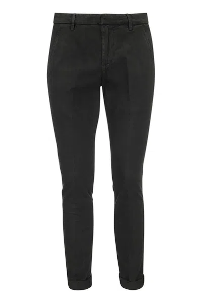 DONDUP DONDUP GAUBERT - SLIM-FIT GABARDINE TROUSERS