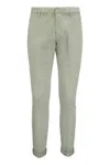 Dondup Gaubert Cotton Chino Trousers In Grey