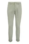 Dondup Gaubert Cotton Chino Trousers In Grey
