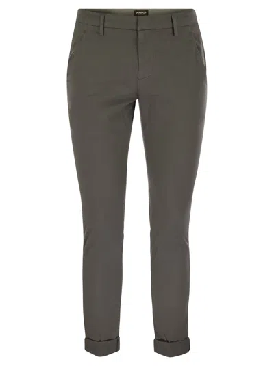 DONDUP GAUBERT - SLIM-FIT GABARDINE TROUSERS