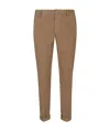 Dondup Gaubert Belt-loop Casual Pants In Brown