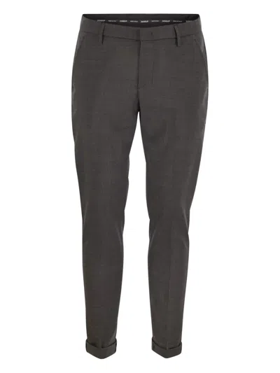 Dondup Gaubert Belt-loops Trousers In Black