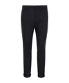 Dondup Gaubert Slim Flannel Trousers In Black