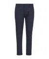 Dondup Gaubert Slim Flannel Trousers In Black