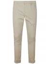 Dondup Rolled Cuffs Trousers With Side And Back Pockets In Gray