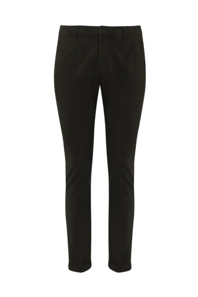 Dondup Gaubert Brown Trousers Instretch Cotton In 730