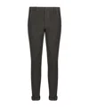 Dondup Roll-up Cuff Chino Trousers In Green