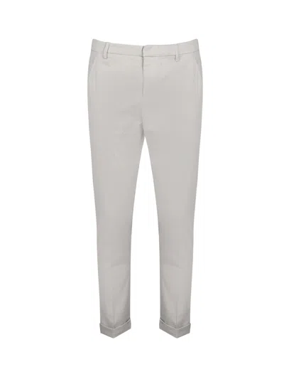 Dondup Gaubert Chino Pants In Cotton In Grey