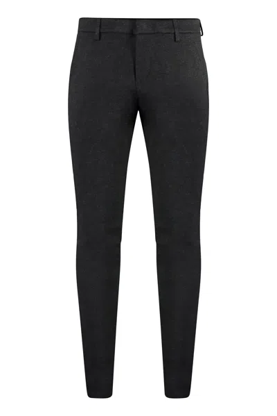 Dondup Gaubert Chino Pants In Viscose Blend In Black