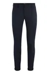 Dondup Gaubert Chino Pants In Wool Blend In Black