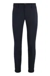 Dondup Gaubert Chino Pants In Wool Blend In Blue