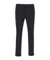 Dondup Trousers With Cuffed Hem And Front Crease