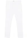 Dondup Trousers With Belt Loops And Pockets In White