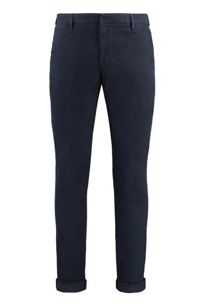 Dondup Gaubert Cotton Chino Trousers In Blue