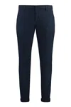 Dondup Gaubert Pants In Blue Cotton