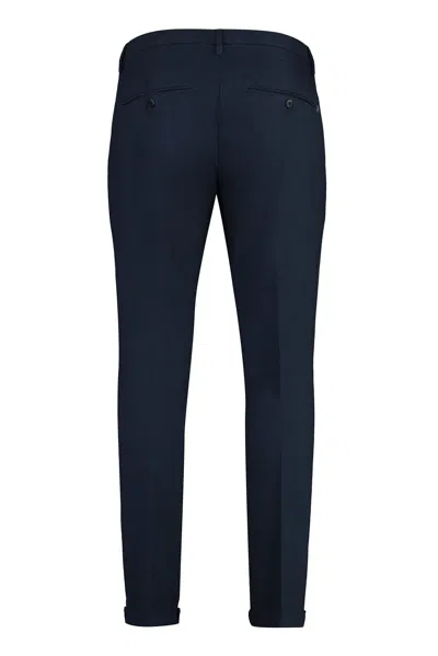 Dondup Gaubert Cotton Chino Trousers In Blue